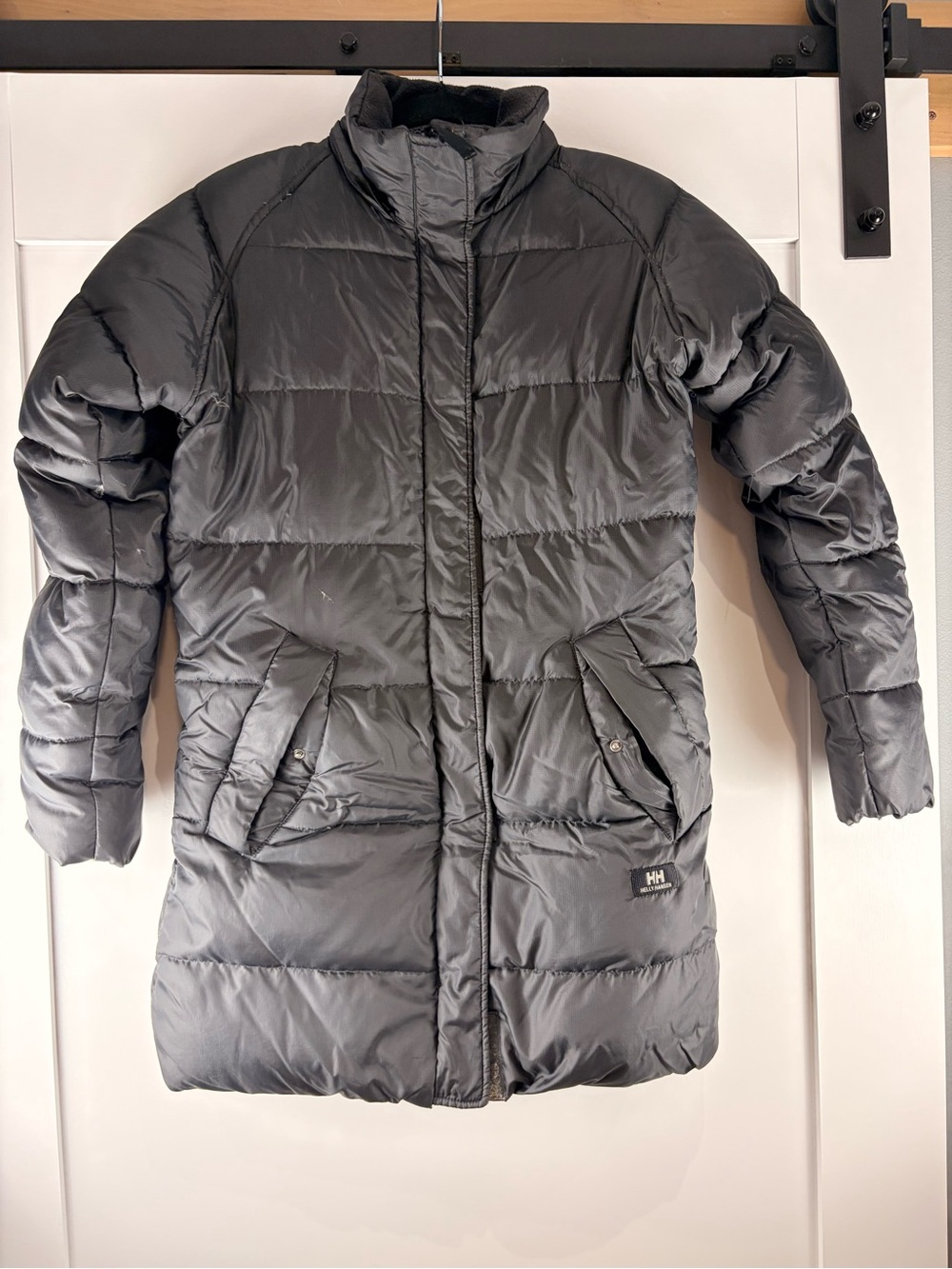 Helly Hansen Women’s Long Puffer Coat Black Insulated Winter Jacket Size XS